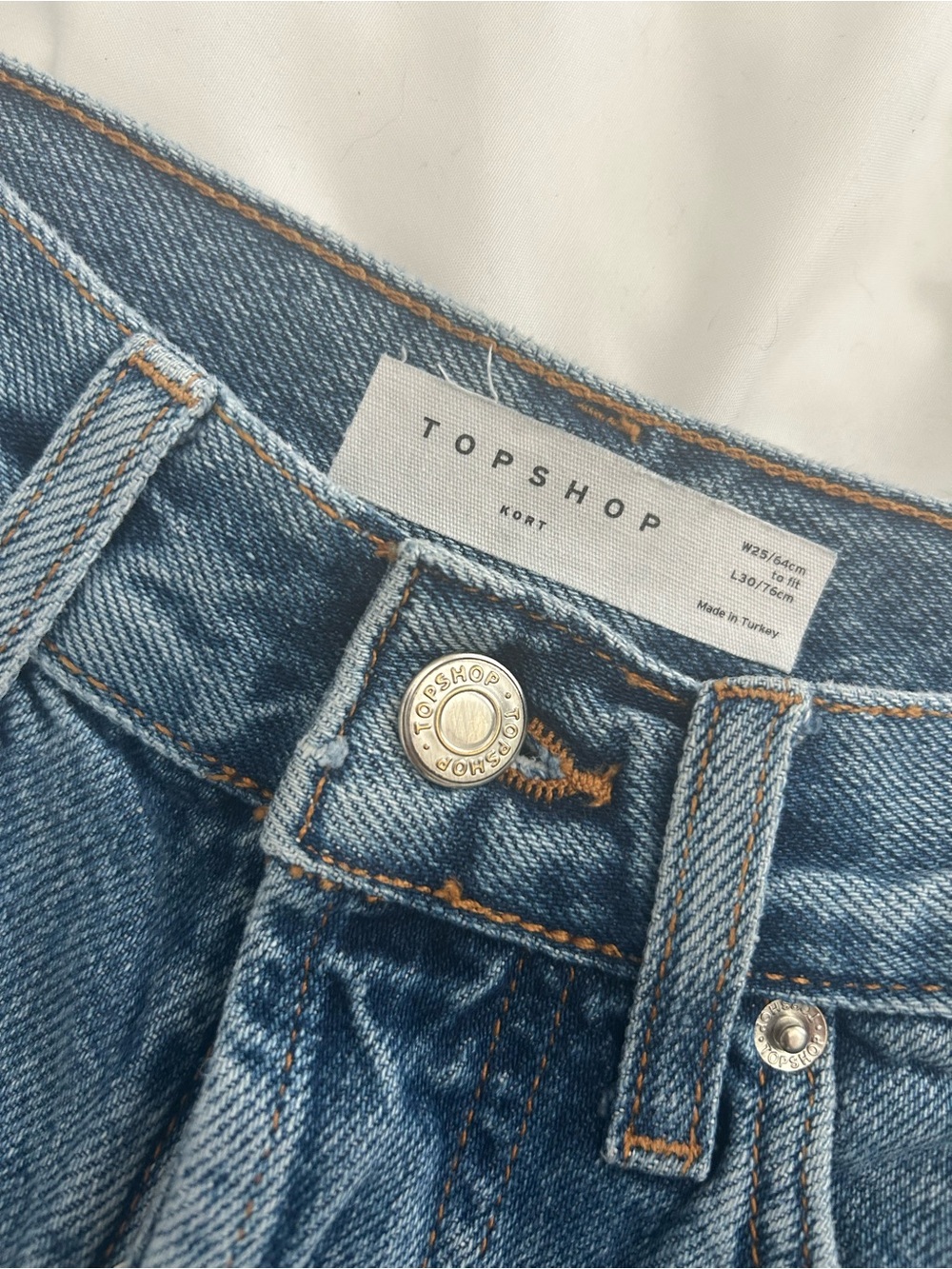 Topshop High-Rise Light Blue Denim Jeans